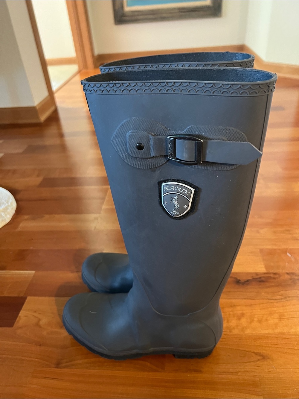 Womens Tall Black Rain Boots barn boots Kamik Canada 🇨🇦